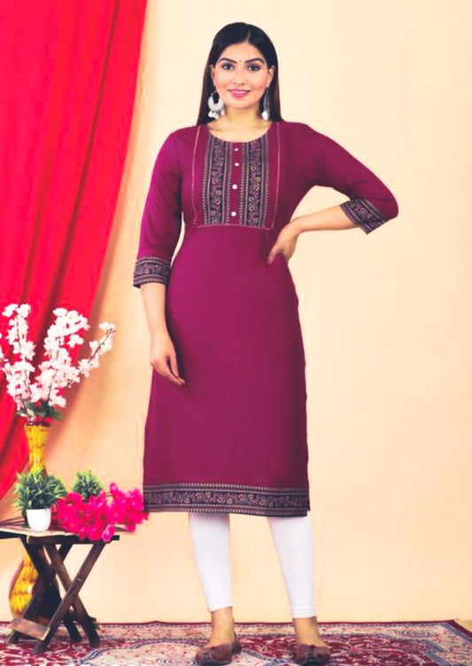 Women's Elegant Daily Wear Ethnic Kurti