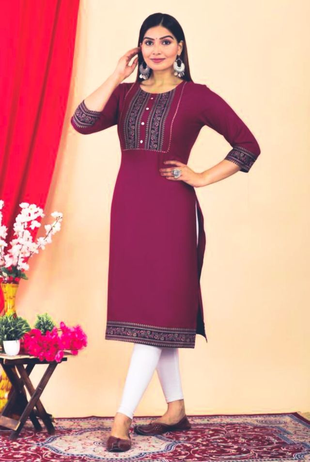 Women's Elegant Daily Wear Ethnic Kurti