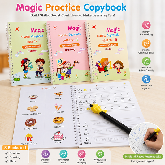 Magic Practice Copybook (4 Book + 10 Refill) (A-127)