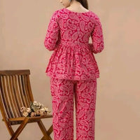 Women's Printed Co-Ord Set, Co-Ord Sets For Girls and Women